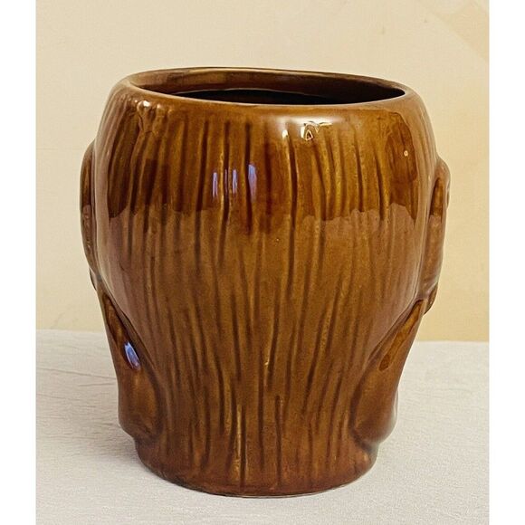 Tiki Mug Ceramic Hawaiian Cocktail Mug 4"- 17 ozDW 546 Brown - Picture 4 of 9